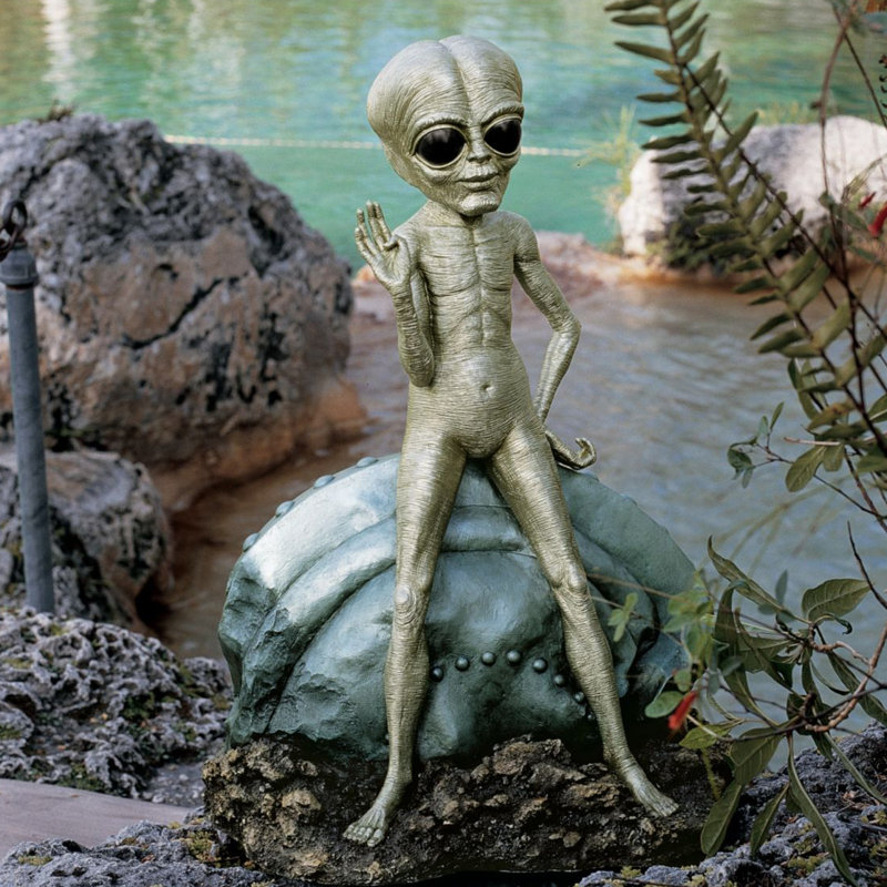 Design Toscano Roswell The Alien Statue & Reviews Wayfair